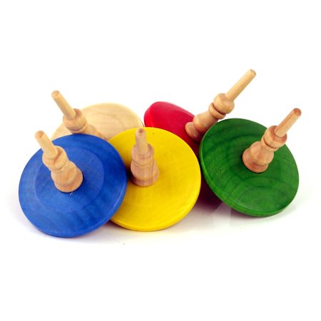 Aero-Motion Spin Top Wood Assorted 1 pc TOP100